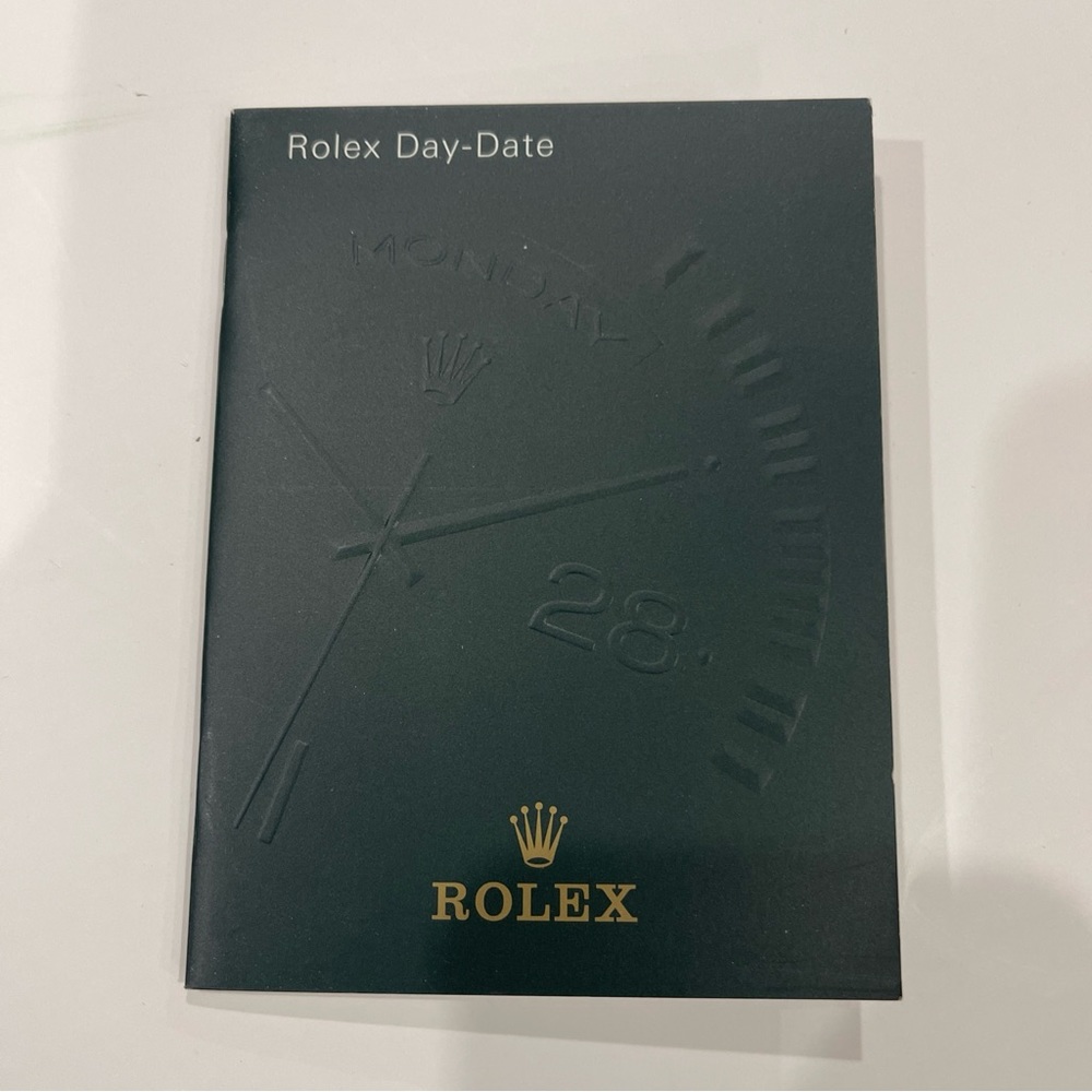 Rolex Day Date Booklet